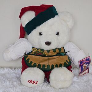 Vintage 1995 Kmart Santa's Magical Toyshop Teddy Bear Holiday Collectible